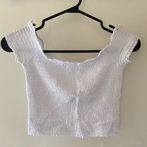 Garage off the shoulder top